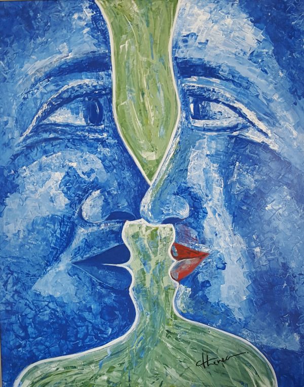 quadro insieme – arte contemporanea-io e te_you_and_me_blue_love_kiss_visual_art_athenea sosa