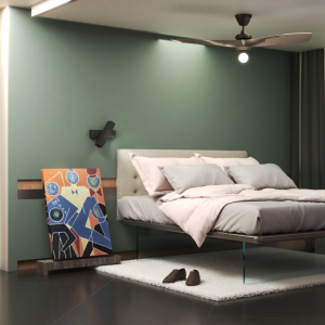 gioco al sole_hotel room_elegance_sophisticated design_green_nature_bed_furniture_athenea sosa