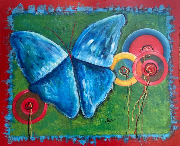 quadro farfalle – arte contemporanea-fortune_butterfly_colorful_nature_flower_decoration_athenea sosa